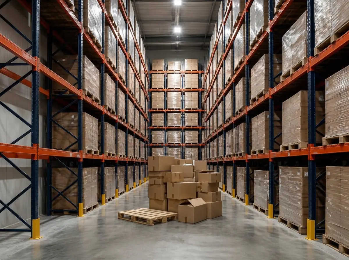 Warehouses scan with detected changes highlighted